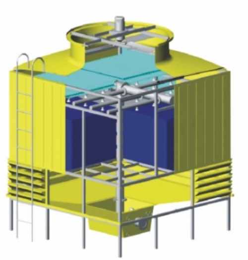 方形逆流玻璃鋼冷卻塔